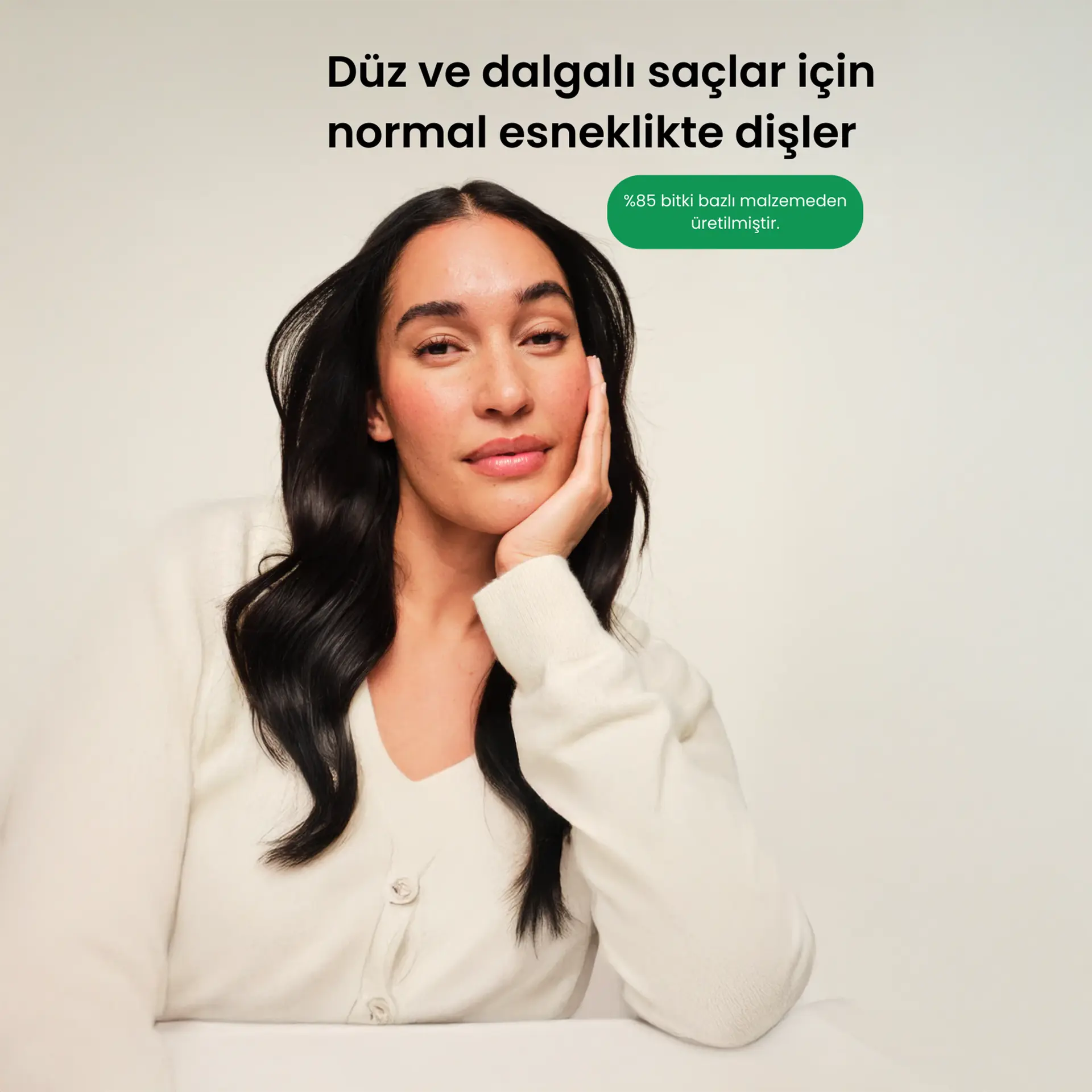 Bitki Bazlı Kolay Tarama Saç Fırçası